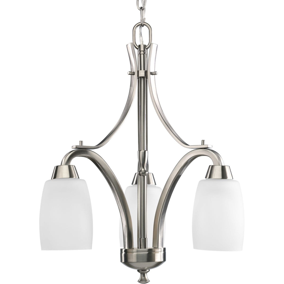 Progress Lighting Wisten 3-Light Brushed Nickel Transitional Chandelie ...