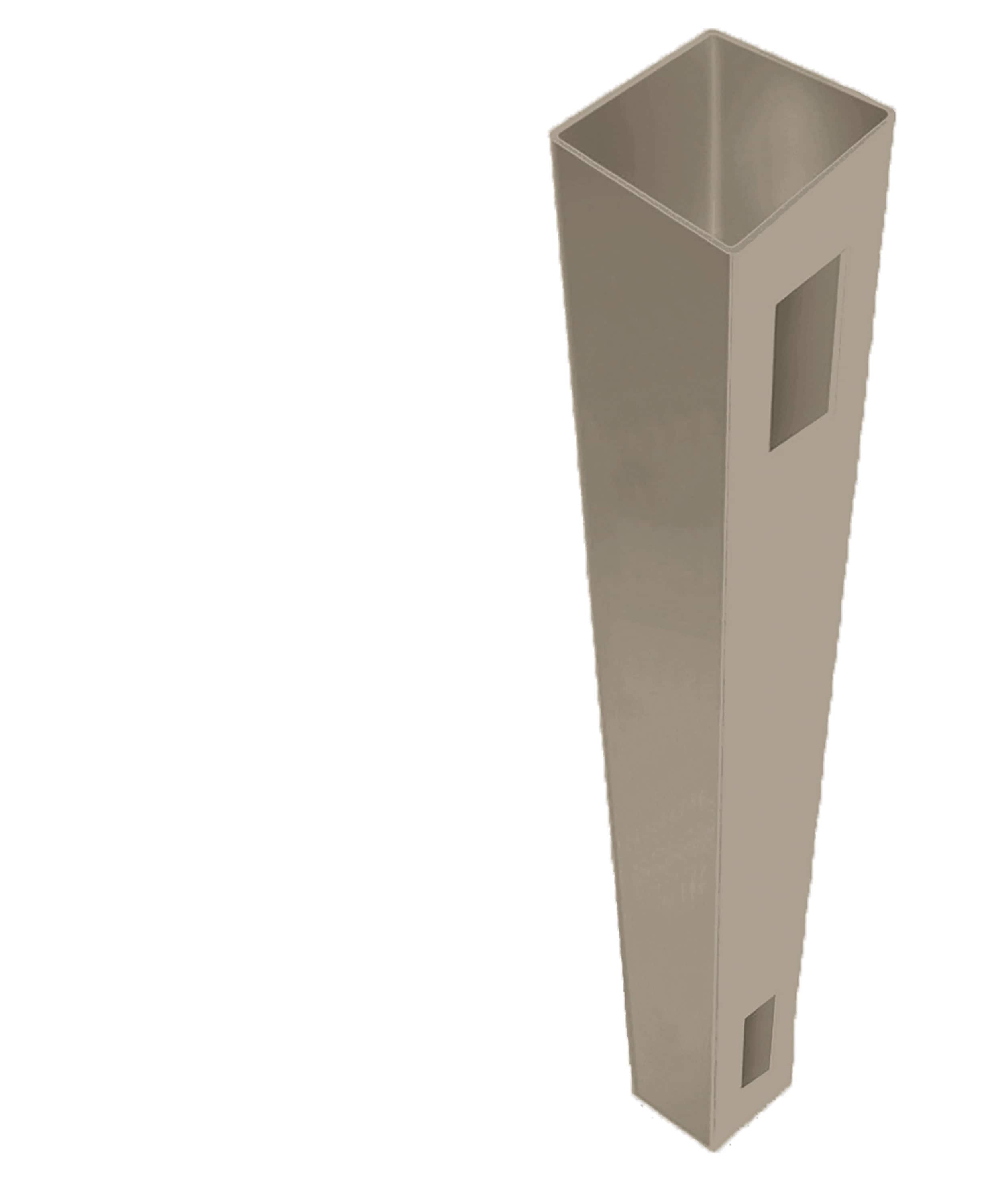 Freedom Bolton 9-ft H x 5-in W Clay Vinyl End Fence Post (Assembled ...