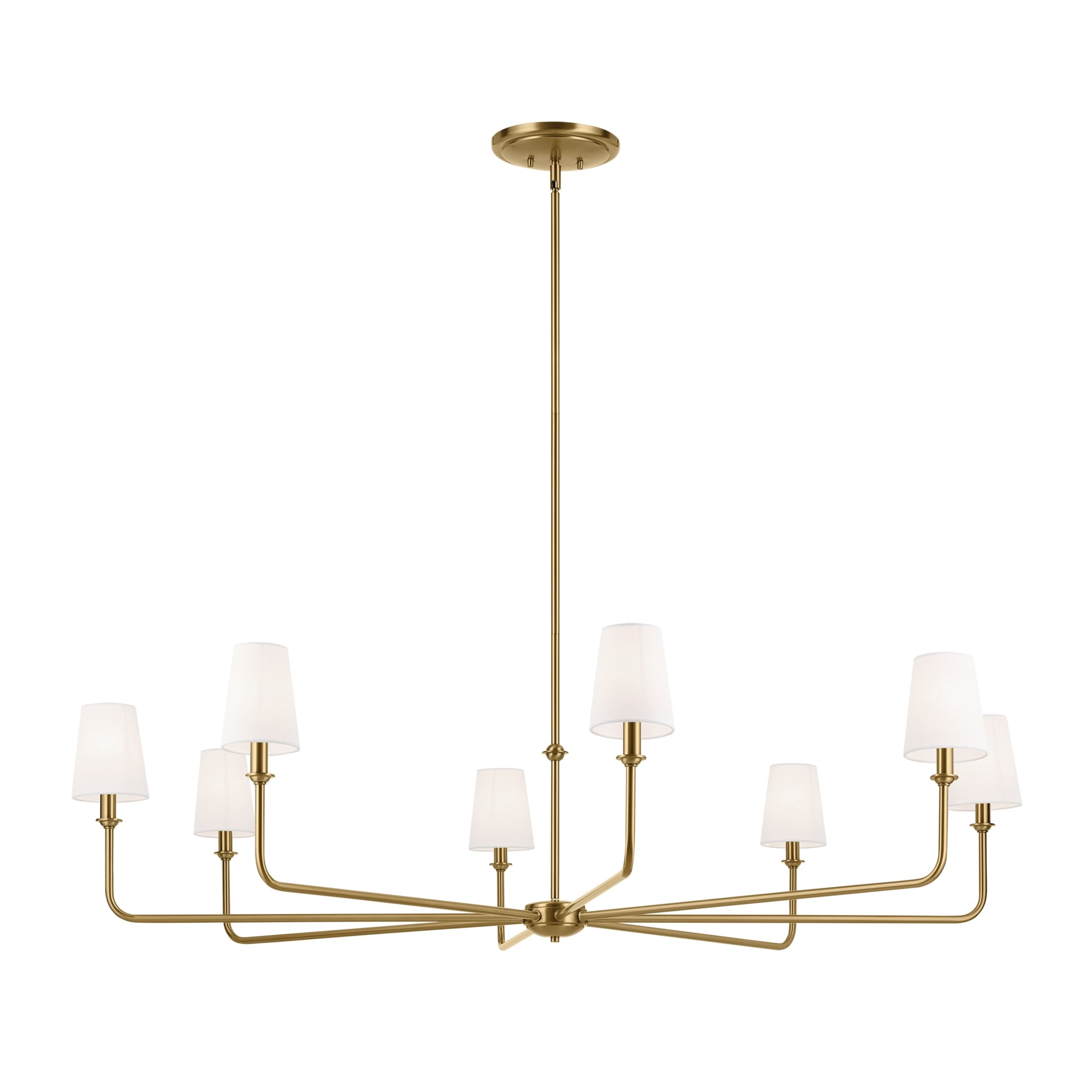 Kichler Pallas 8-Light Brushed Gold Traditional Chandelier – PROARB