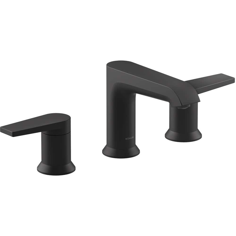 Black Widespread Bathroom Faucetnull