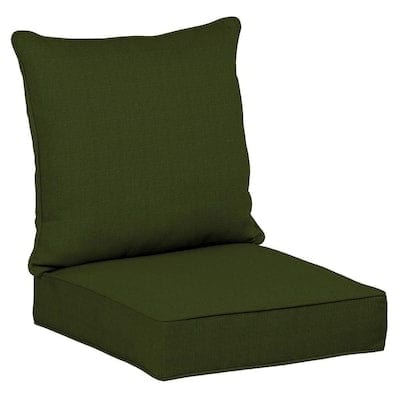 allen + roth 2-Piece Panama Green Deep Seat Patio Chair Cushion - Super Arbor