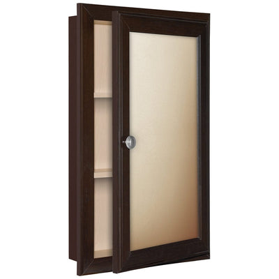 Style Selections 15.75-in x 25.75-in Rectangle Recessed Mirrored Medicine Cabinet - Super Arbor