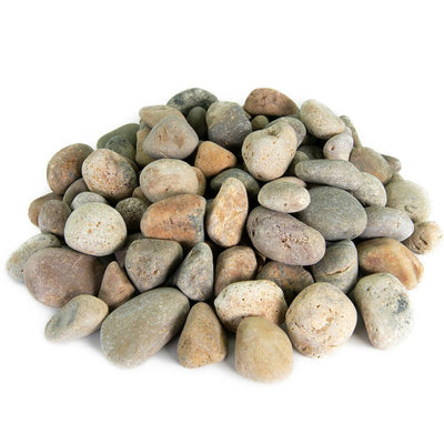 Southwest Boulder & Stone 1.0 cu. ft. 1 in. to 2 in. Buff Mexican Beach Pebble Smooth Round Rock for Gardens, Landscapes and Ponds - Super Arbor