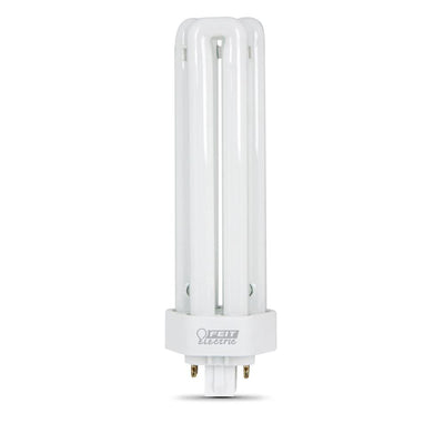 200W Equiv PL CFLNI Triple Tube 4-Pin Plug-in GX24Q-4 Base Compact Fluorescent CFL Light Bulb, Cool White 4100K(50-Pack) - Super Arbor