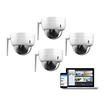 Pro Bullet Outdoor/Indoor 1080p Cloud Surveillance and Security Camera with Remote Viewing (4-Pack) - Super Arbor