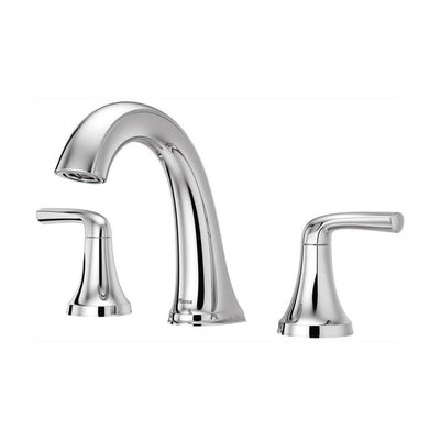 Ladera 8 in. Widespread 2-Handle Bathroom Faucet in Polished Chrome - Super Arbor