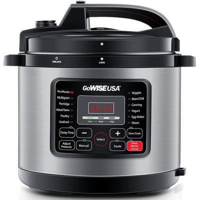 10 Qt. Stainless Steel Electric Pressure Cooker with Built-In Timer - Super Arbor