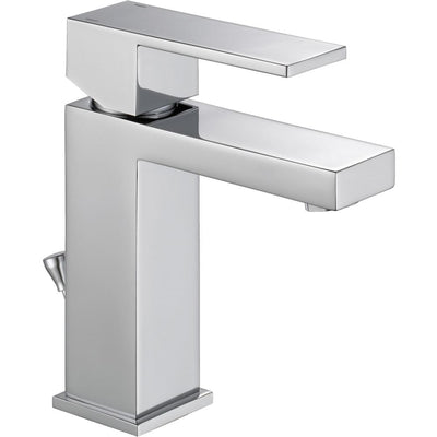 Modern Single Hole Single-Handle Bathroom Faucet in Chrome - Super Arbor