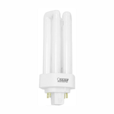 18-Watt Equivalent PL CFLNI Triple Tube 4-Pin Plug-in GX24Q-2 Compact Fluorescent CFL Light Bulb, Cool White (50-Pack) - Super Arbor