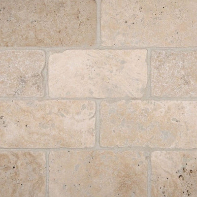 MSI Bologna Chiaro 3 in. x 6 in. Textured Travertine Floor and Wall Tile (1 sq. ft. / case)