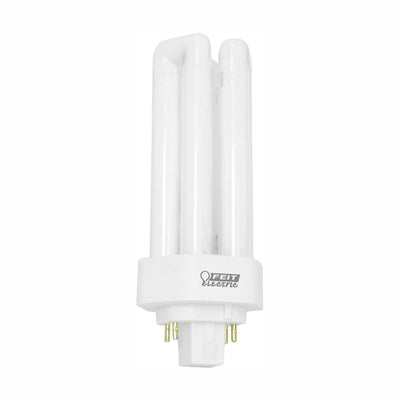 26W Equiv PL CFLNI Triple Tube 4-Pin Plug-in GX24Q-3 Base Compact Fluorescent CFL Light Bulb, Cool White 4100K (50-Pack) - Super Arbor