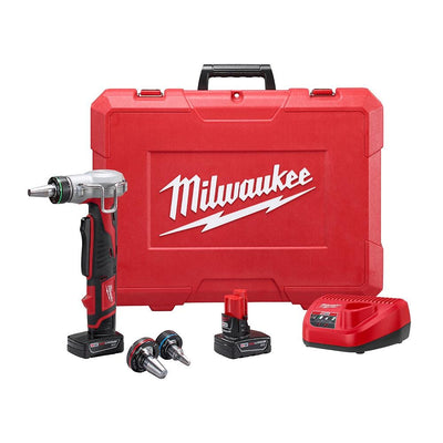 M12 12-Volt Lithium-Ion Cordless ProPEX Expansion Tool Kit with Two 3.0 Ah Batteries, 3 Expansion Heads and Hard Case - Super Arbor