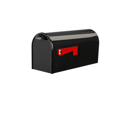 Lazy Hill Farm Designs Black Post-Mounted Bristol Mailbox - Super Arbor