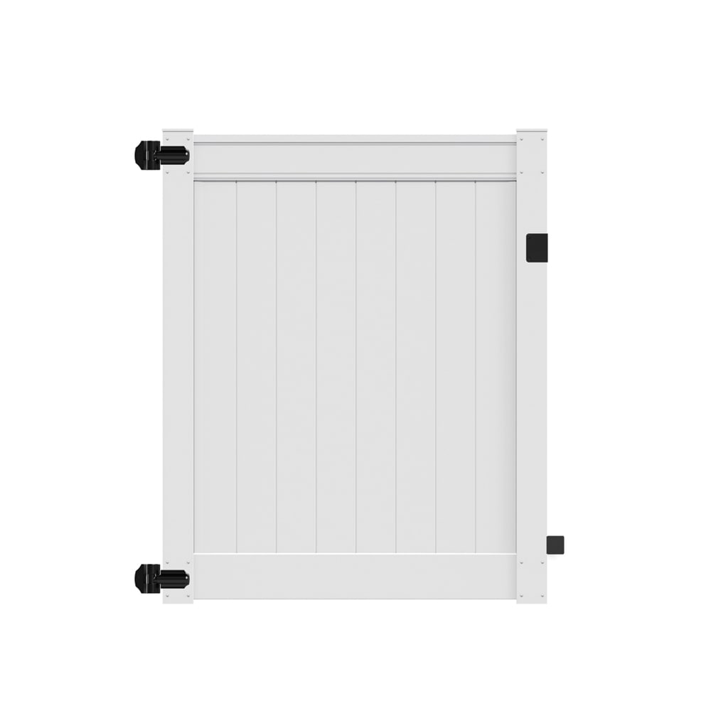 Freedom Gate Freedom Everton 6-ft H x 5-ft W White Vinyl Fence Gate Kit (Unassemble ...