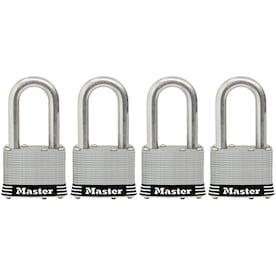 Master Lock 4-Pack 1.785-in Steel Keyed Padlock - Super Arbor