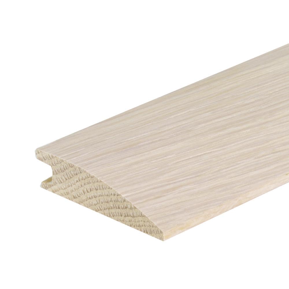 Flexco French Oak Mila 0.5-in T x 2-in W x 78-in L Solid Wood Reducer ...