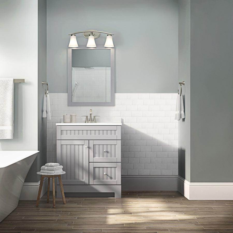 Style Selections Ellenbee 30-in Gray Single Sink Bathroom Vanity with ...