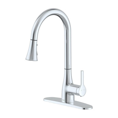 Classic Series Single-Handle Standard Kitchen Faucet in Chrome - Super Arbor
