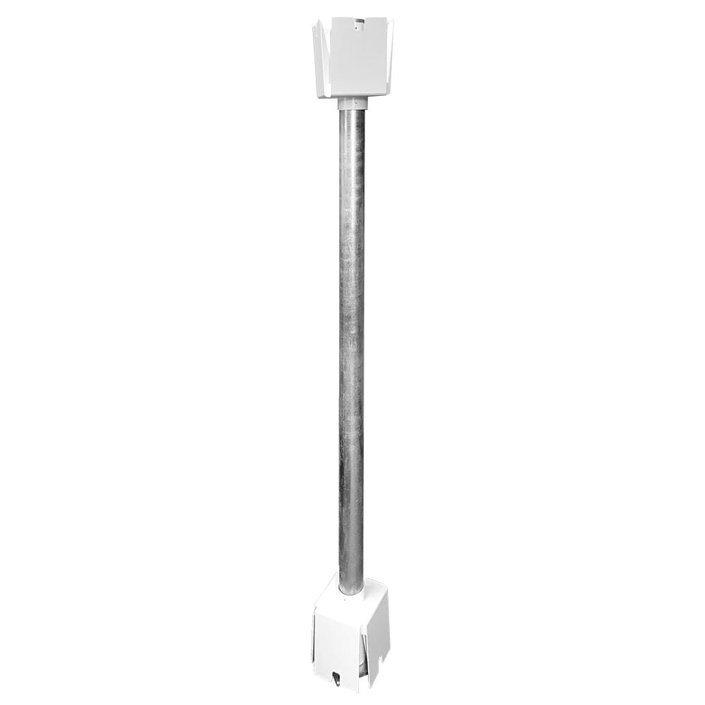 Freedom 5-in Silver Metal Surface Mount For Vinyl Fence – PROARB