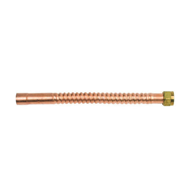 3/4 in. FIP x 3/4 in. Nominal Male/ Female Sweat x 12 in. Copper Water Heater Connector (7/8 in. O.D.) - Super Arbor
