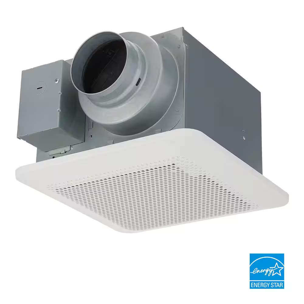 Whisper Choice Auto DC Pick-A-Flow 80/110 CFM Ceiling Bathroom Exhaust ...