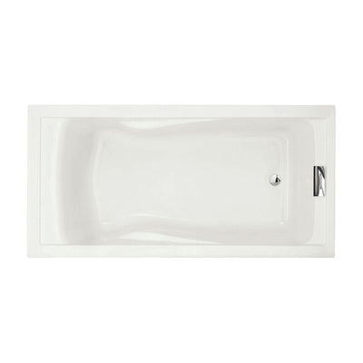 Evolution 72 in. x 36 in. Acrylic Reversible Drain Bathtub in White - Super Arbor