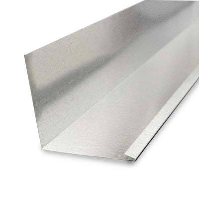 4 in. x 4 in. x 10 ft. Galvanized Steel 90¬∞ L Flashing with Open Hem