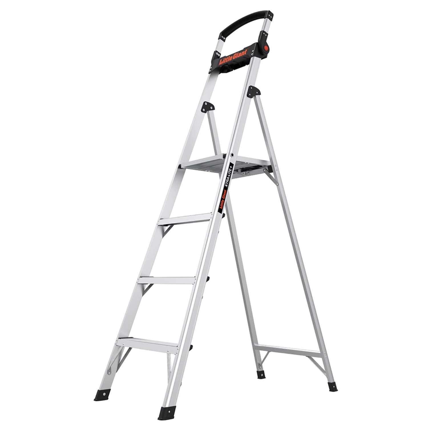 Little Giant Xtra-Lite Plus 6 ft. H Aluminum Step Ladder Type IAA 375 ...