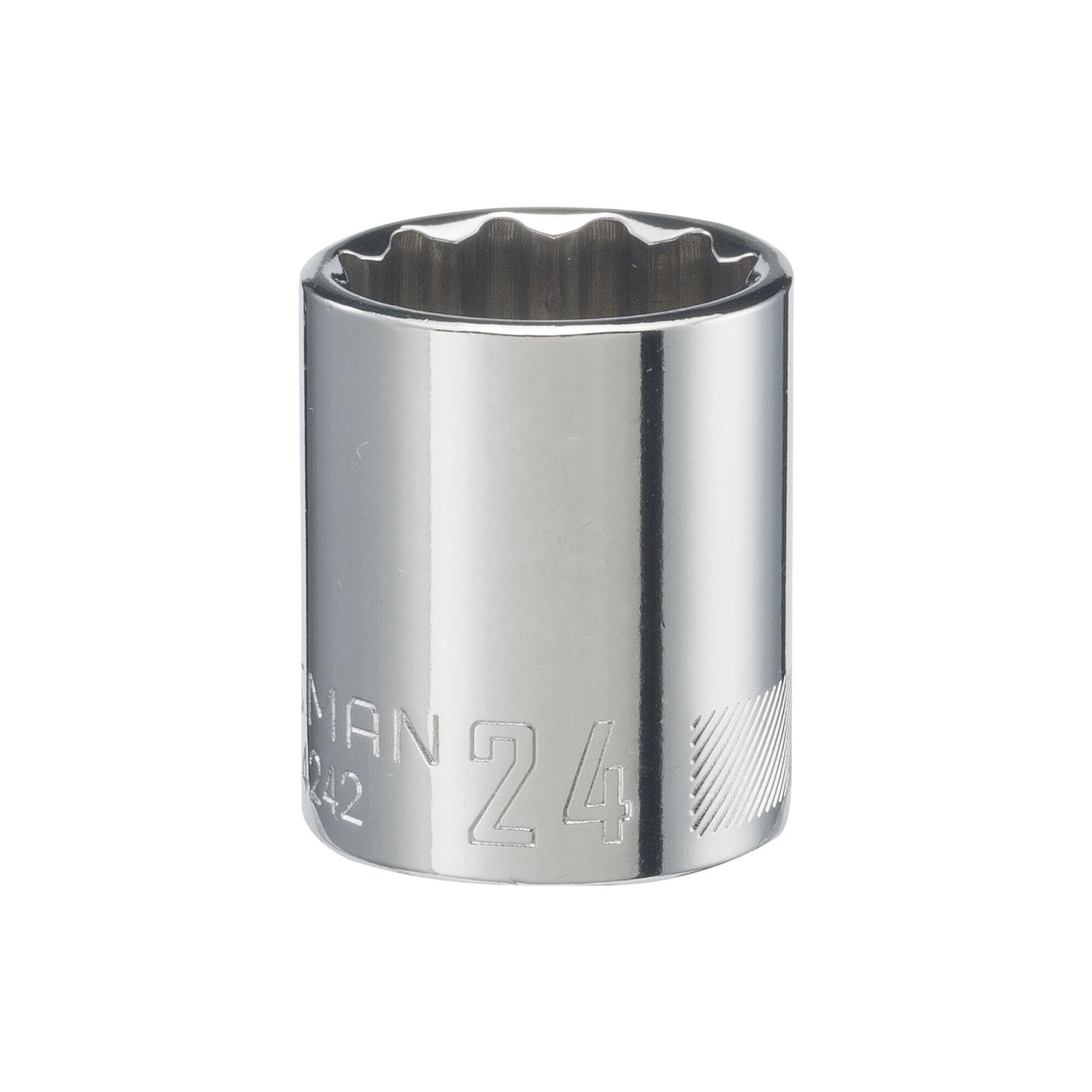 Craftsman 24 mm Metric Shallow Socket - 1/2 in. Drive, 12 Point – PROARB