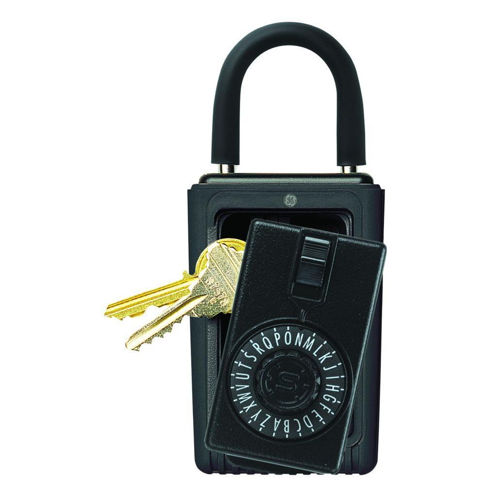 Portable 3-Key Lock Box with Spin Dial Combination Lock, Black – PROARB