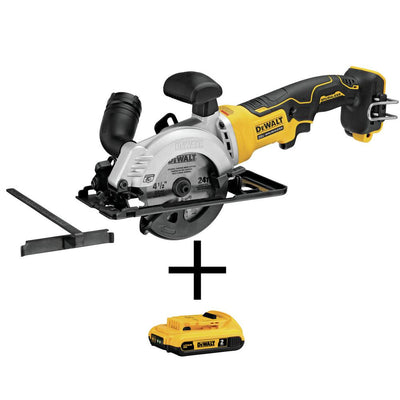 ATOMIC 20-Volt MAX Cordless 4-1/2 in. Circular Saw with Bonus Battery - Super Arbor