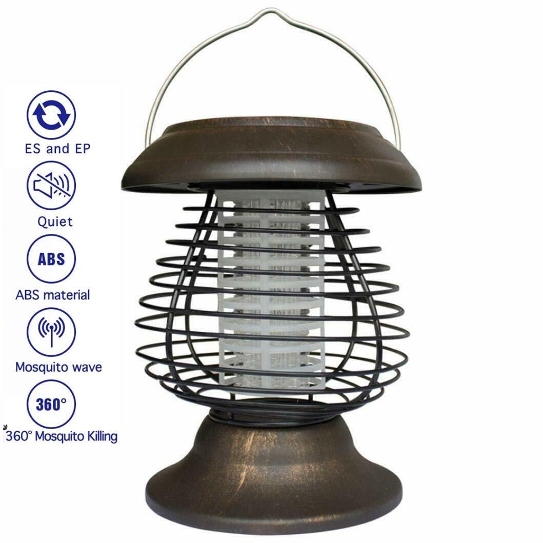 Solar Powered Light, Mosquito and Insect Bug Zapper-UV Radiation Outdo ...