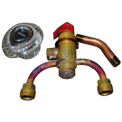 Flo-Temp Deck Mount Faucet Fixture with Tailpiece for Shampoo Sink in Chrome - Super Arbor