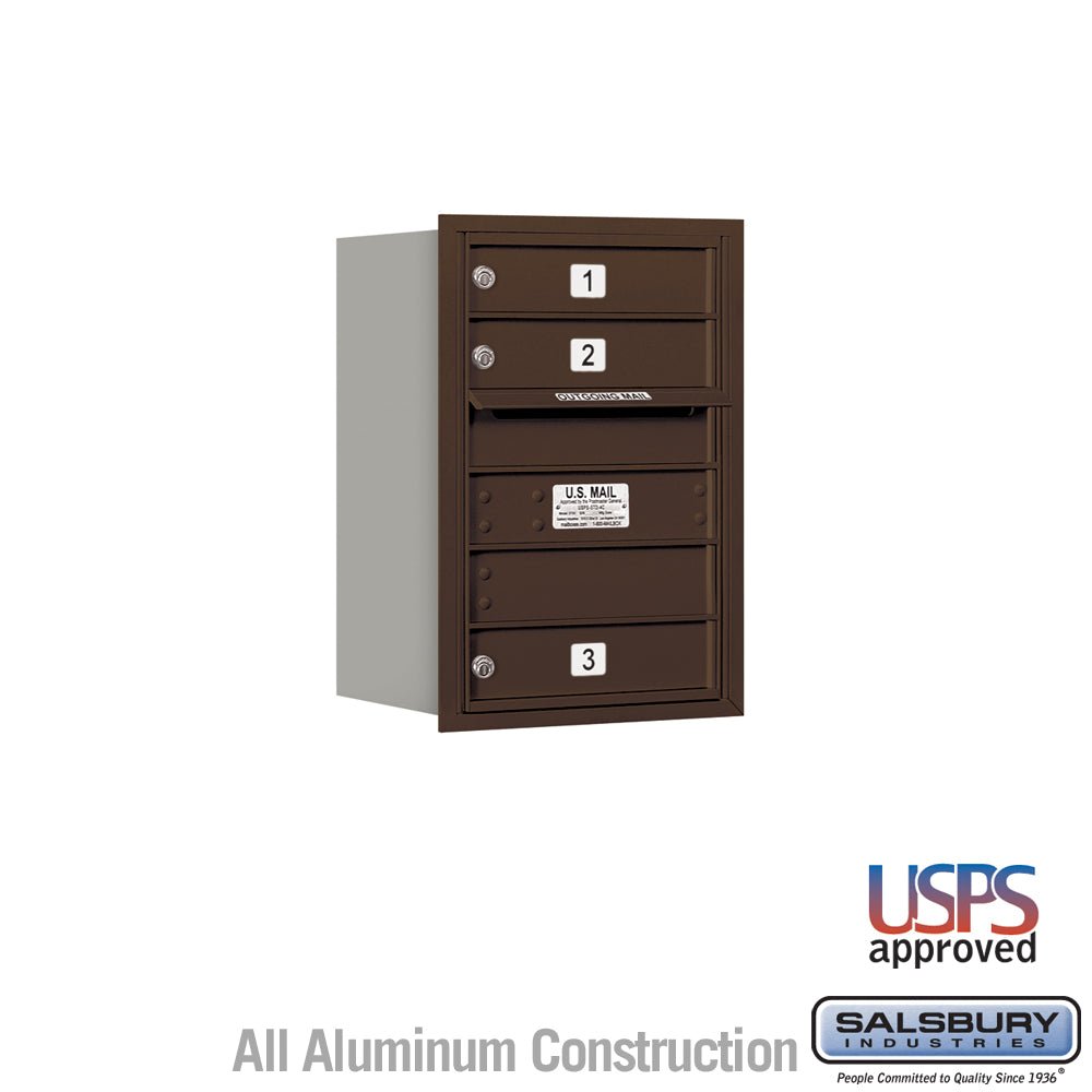 6 Door High Recessed Mounted 4C Horizontal Mailbox with USPS Access ...