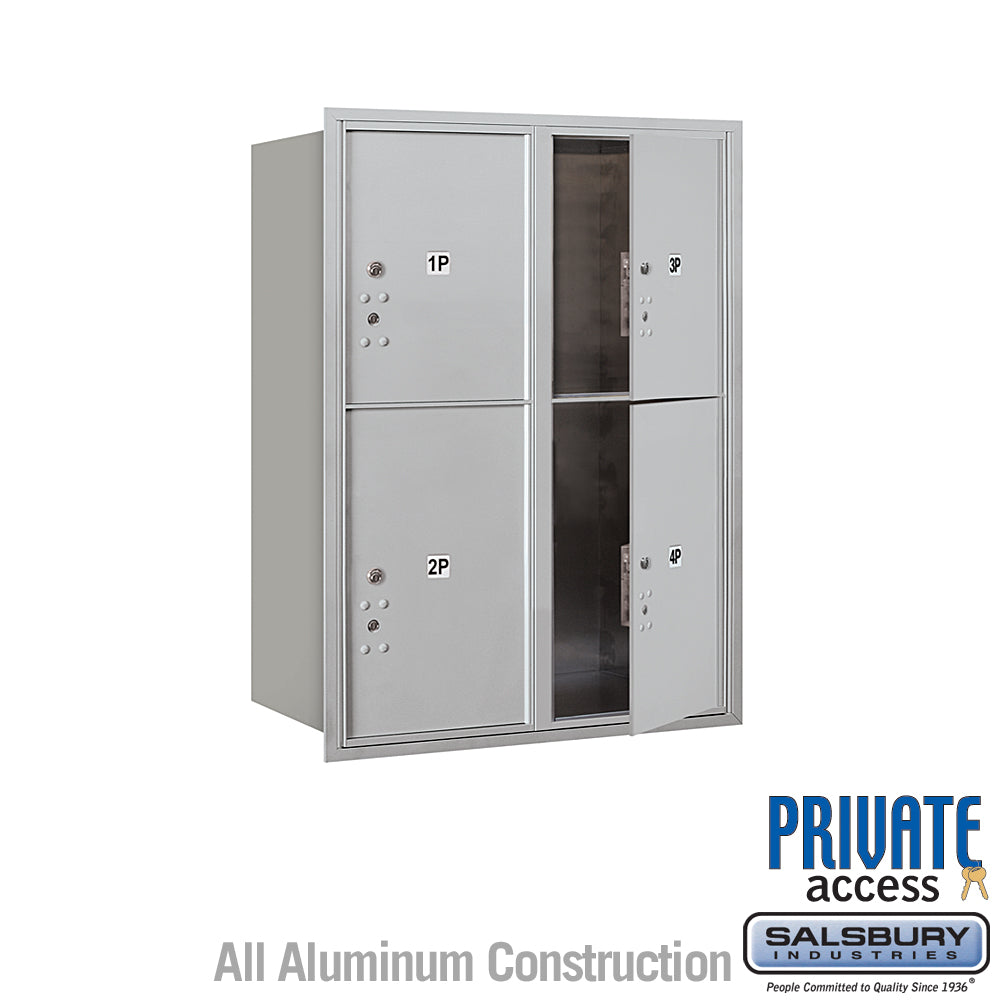 11-Door High Recessed Mounted Parcel Locker with Private Access - Fron ...