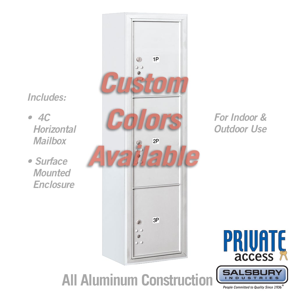 Surface Mounted 4C Parcel Locker with Custom Colors and Secure Access ...