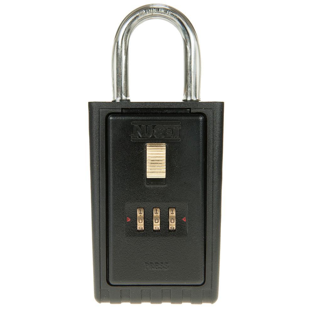 3 Digit Numeric Combination Lock Box with Key Locking Shackle – PROARB