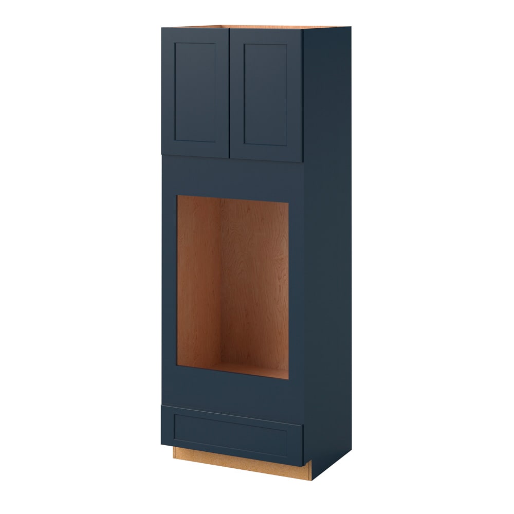 allen + roth Port 33-in W x 84-in H x 24-in D Navy 1-Drawer Base Fully ...