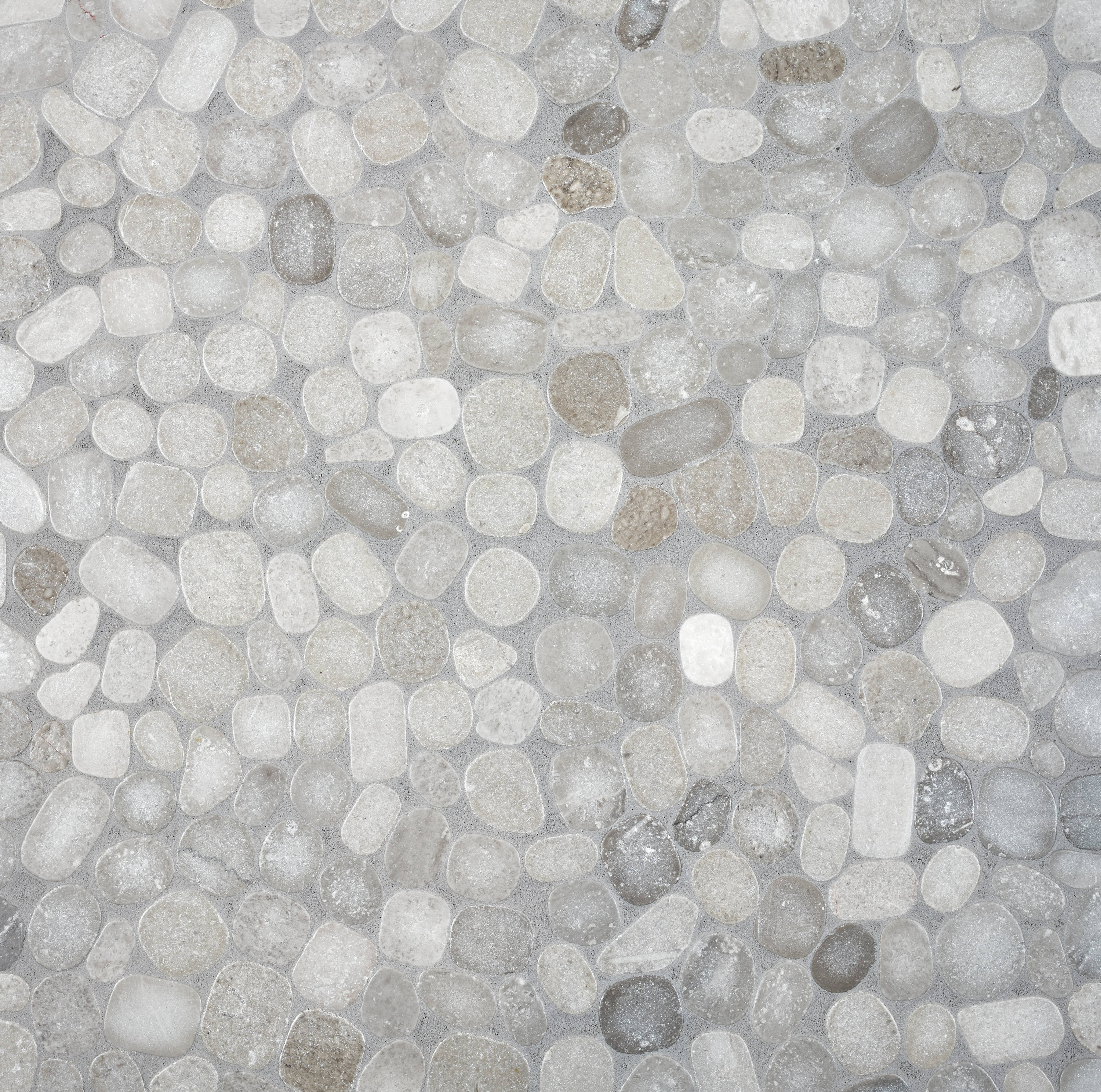 Shoreside Rocks Satori Shoreside Mist 12-in x 12-in Honed Natural Stone Look Mosaic Fl ...