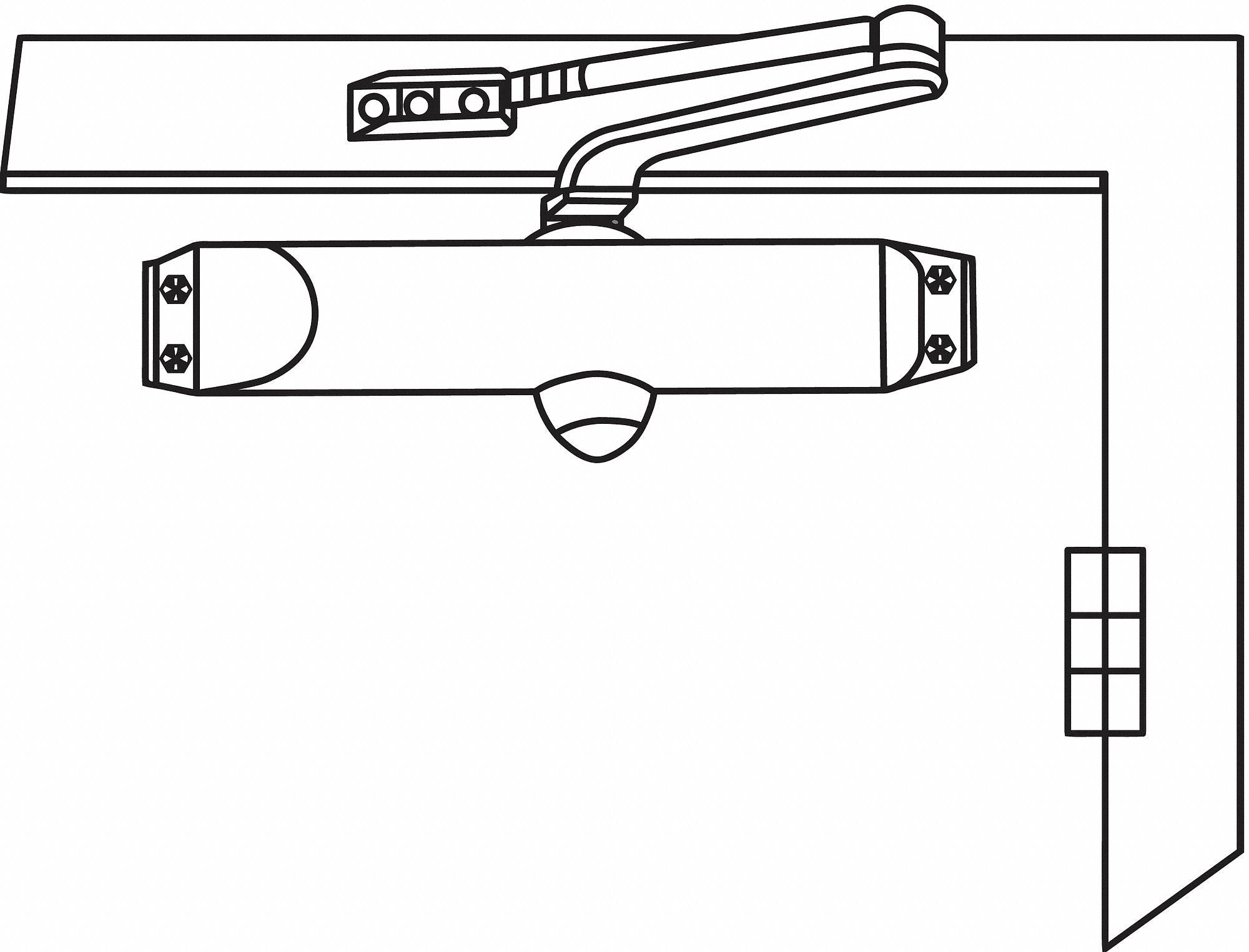 APPROVED VENDOR Aluminum Medium Duty Grade 2 Door Closer – PROARB