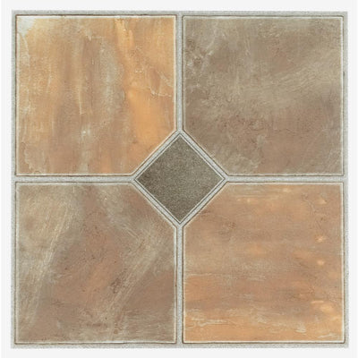 ACHIM Sterling Rustic Slate 12 in. x 12 in. Peel and Stick Vinyl Tile (45 sq. ft. / case)