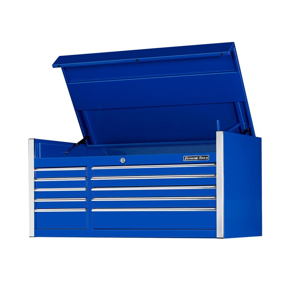 EX Professional Series 55 in. 10-Drawer Top Chest in Blue – PROARB