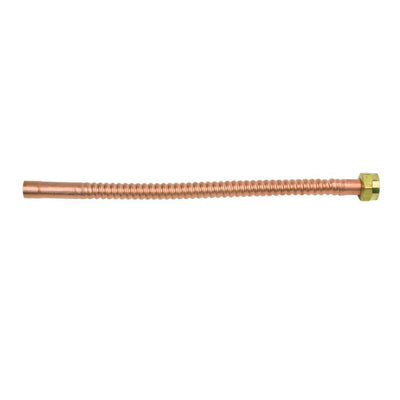 1 in. FIP x 3/4 in. Nominal Male/ Female Sweat x 18 in. Copper Water Heater Connector (7/8 in. O.D.)
