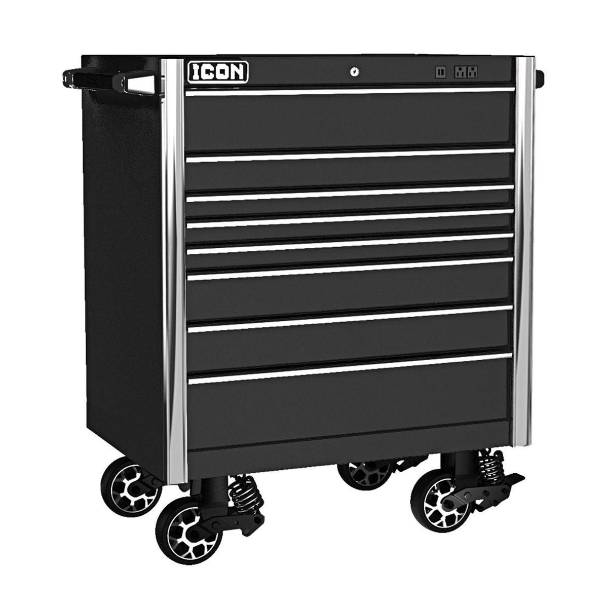 36 in. x 25 in. Professional Roller Cabinet - Black – PROARB