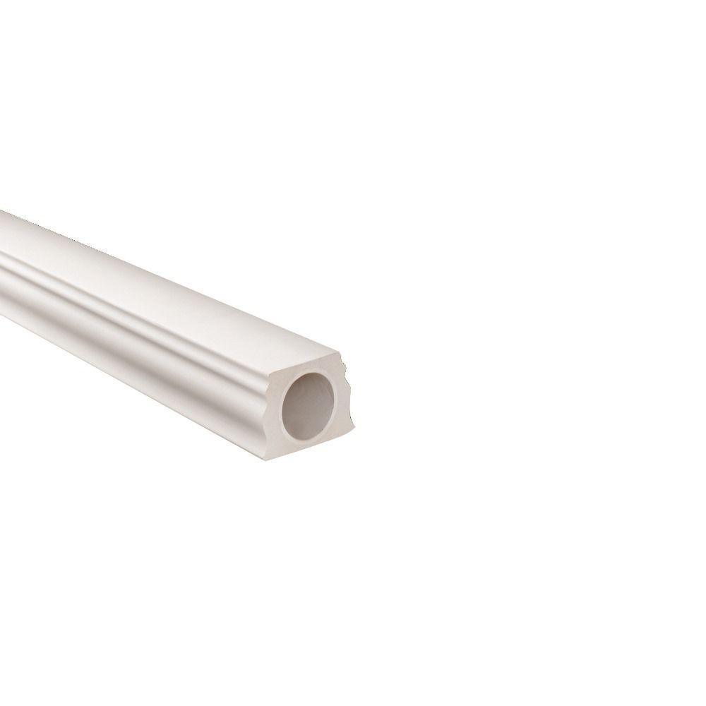 7 in. x 5-1/4 in. x 96 in. Polyurethane Straight Bottom Rail for 7 in ...