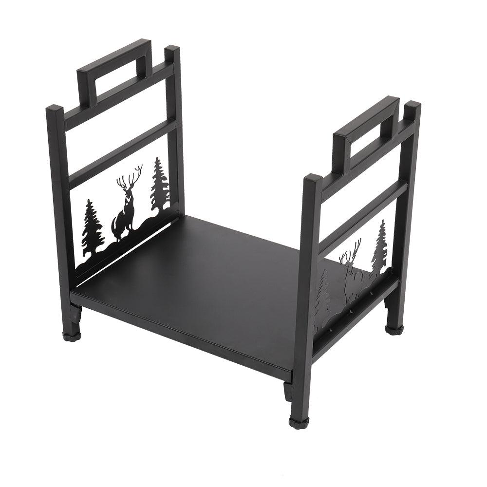 ARB265Wtbest Single Layer Firewood Rack Fireplace Tool Rack,Heavy-Duty ...