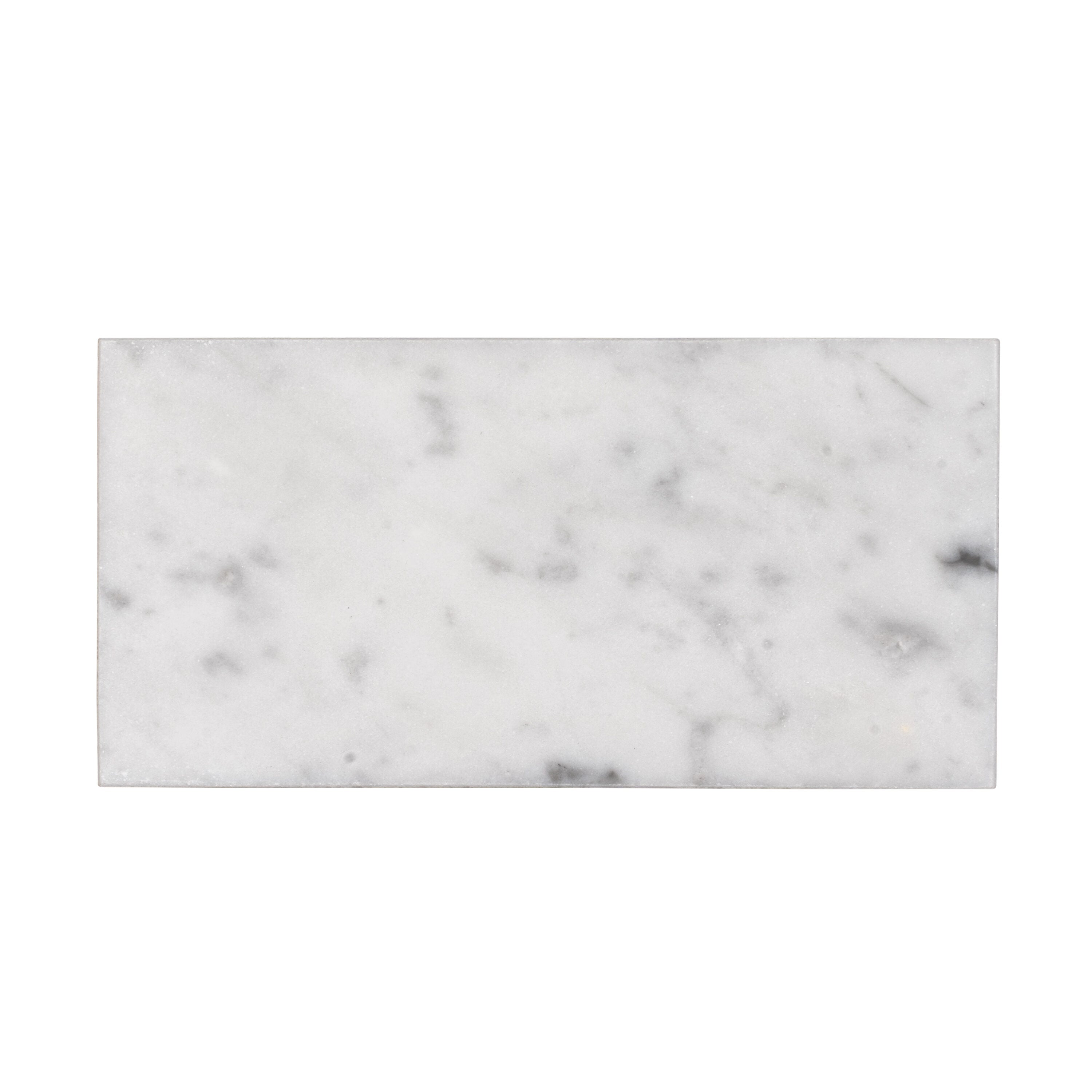 Apollo Tile (Sample) Wall White 3-in x 6-in Polished Marble Subway Wal ...
