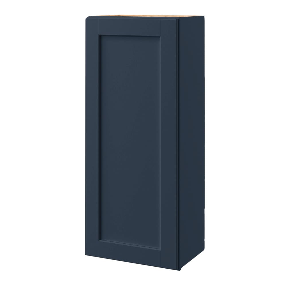 allen + roth Port 18-in W x 39.125-in H x 12-in D Navy Wall Fully Asse ...