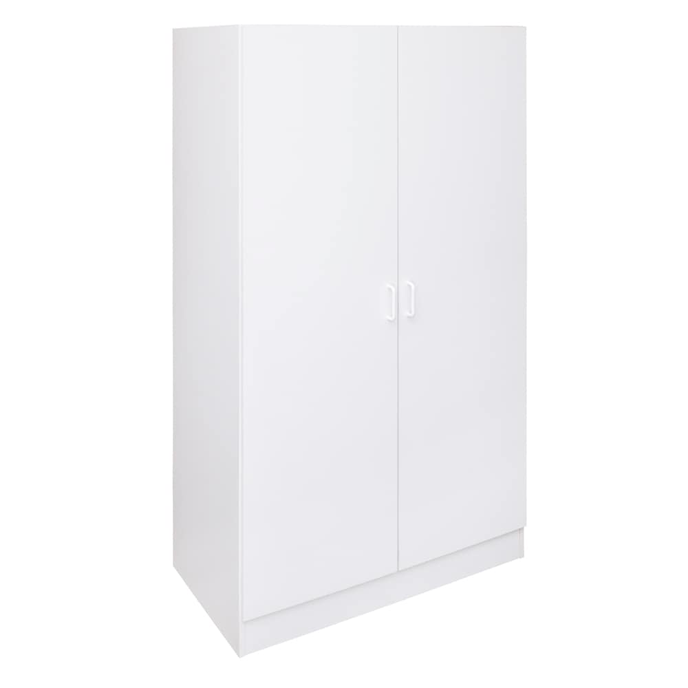 Stor-It-All 38.5-in W x 70.375-in H Wood Composite White Wall-mount Ut ...