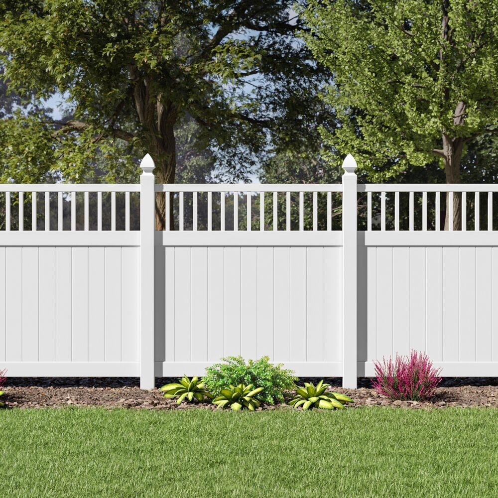 Freedom Gate Freedom Freeport 6-ft H x 4-ft W White Vinyl Fence Gate Kit (Unassembl ...